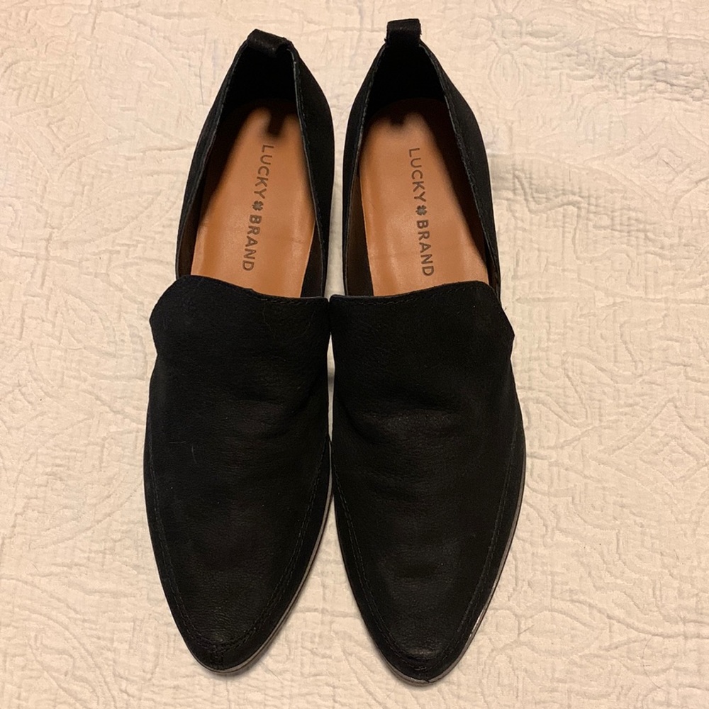 Lucky * Brand Black Suede Flat